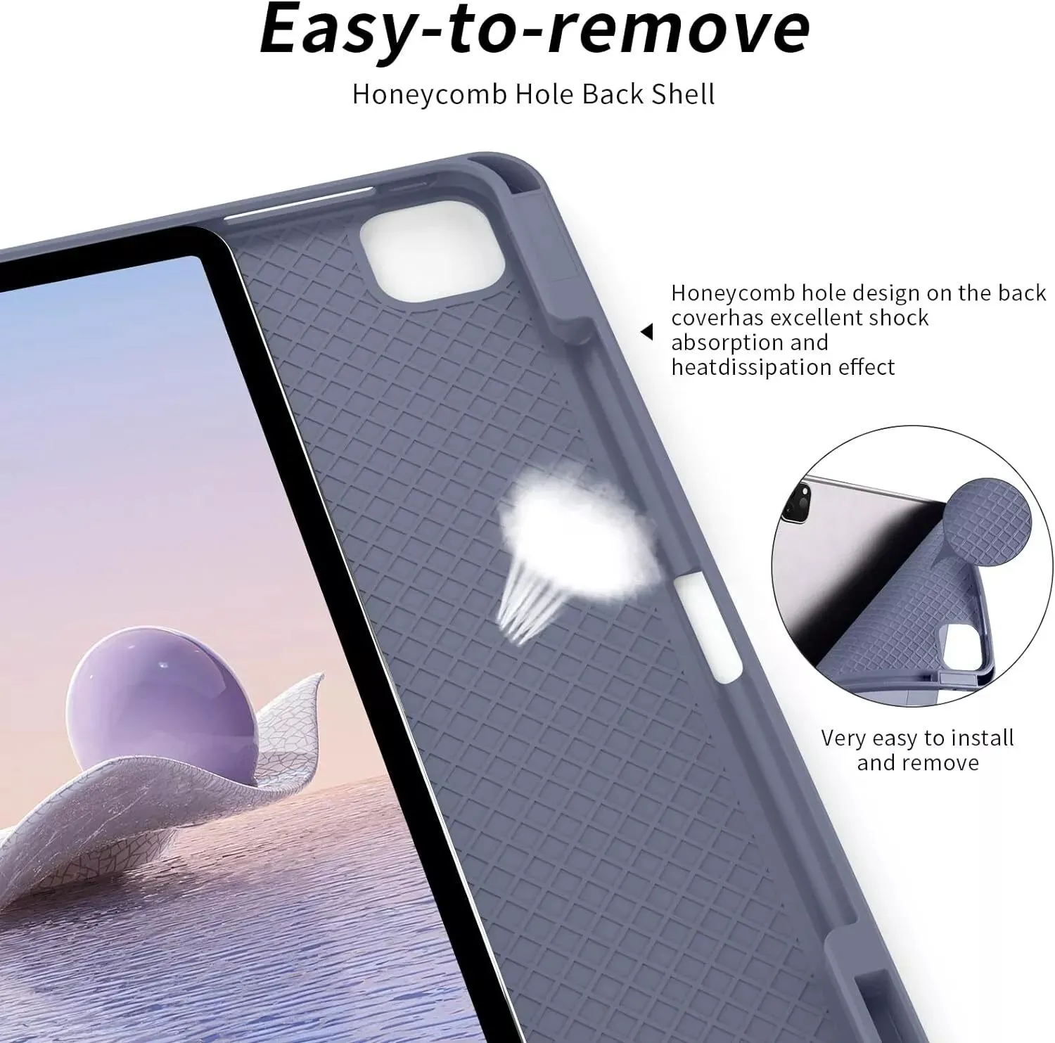 Shockproof Smart Cover TPU Case For iPad 9th Gen 10.2" - Light Blue